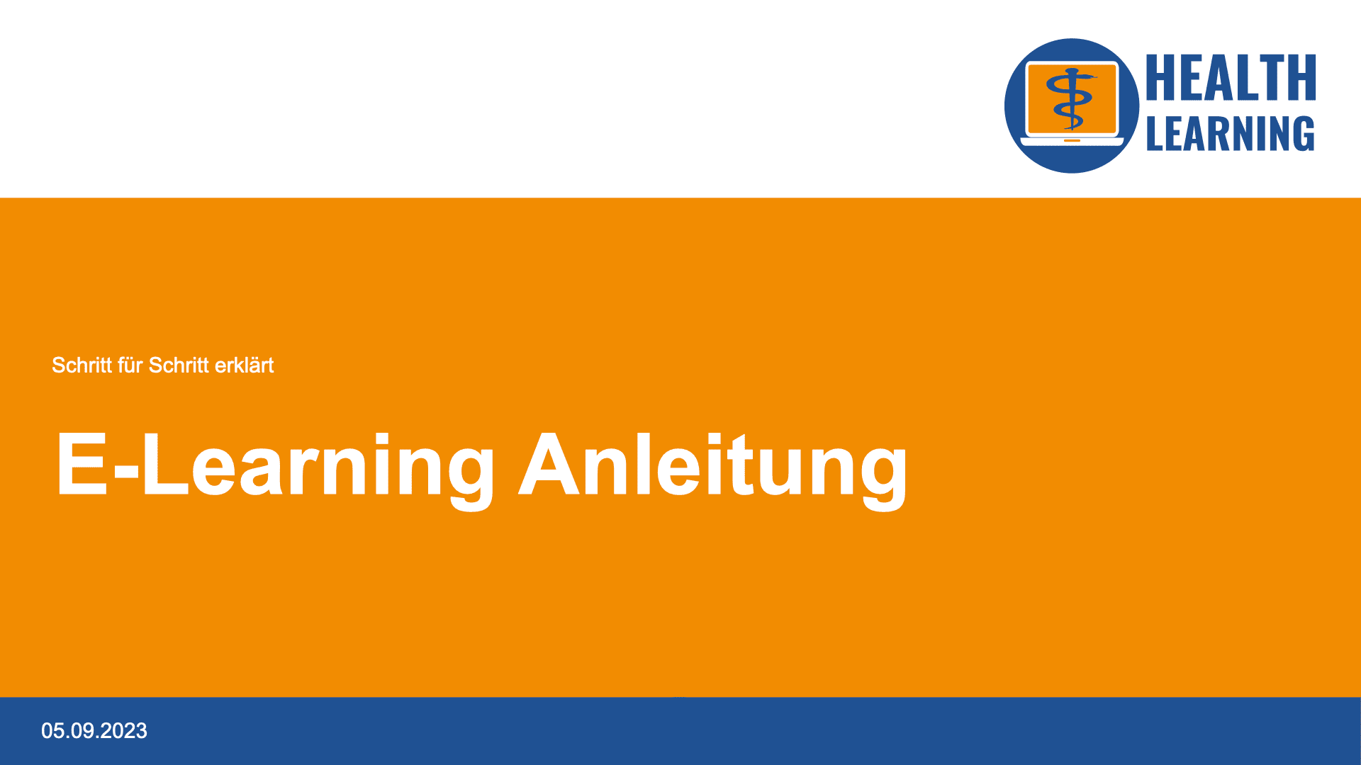 Anleitung: E-Learning Schritt für Schritt erklärt, Seite 1